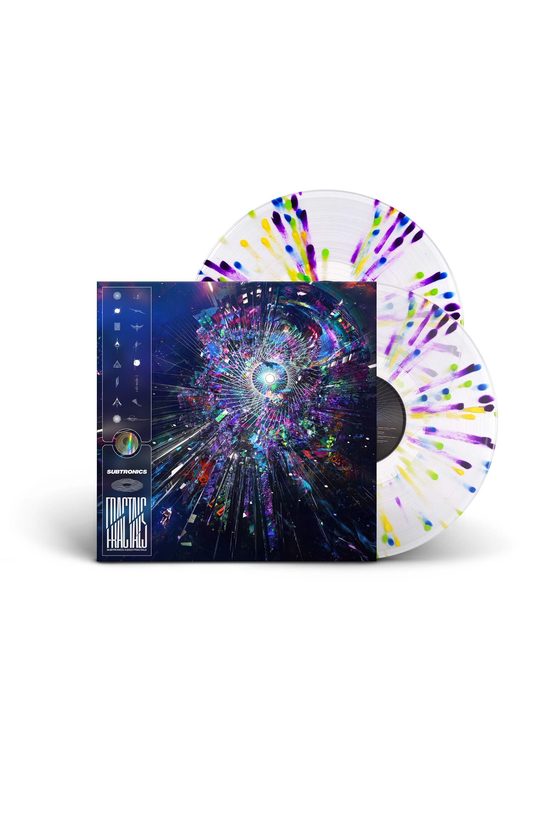 Subtronics - Fractals - Double Gatefold Vinyl (Clear Radial Splatter)