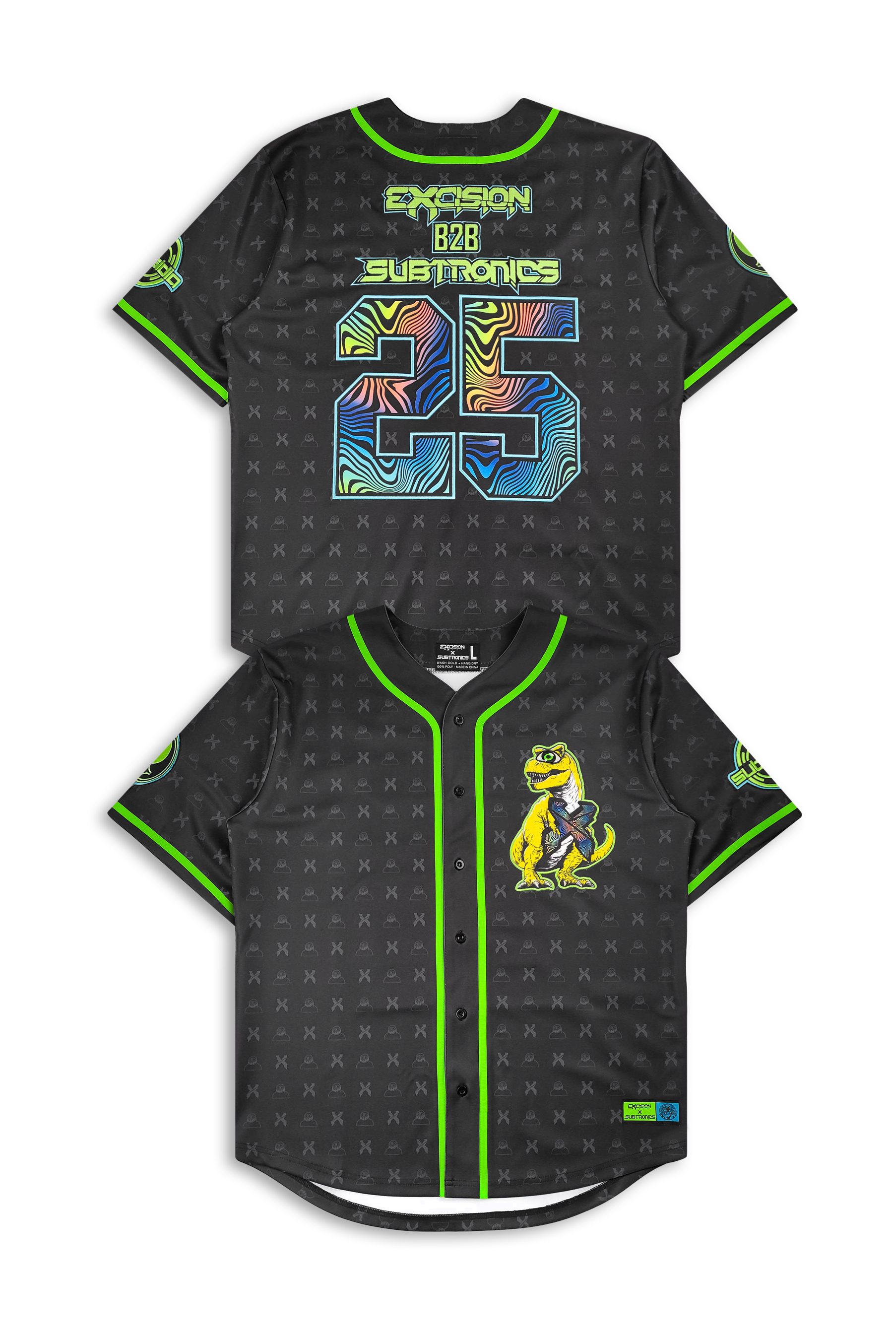 SUBTRONICS B2B EXCISION - Limited Edition Baseball Jersey