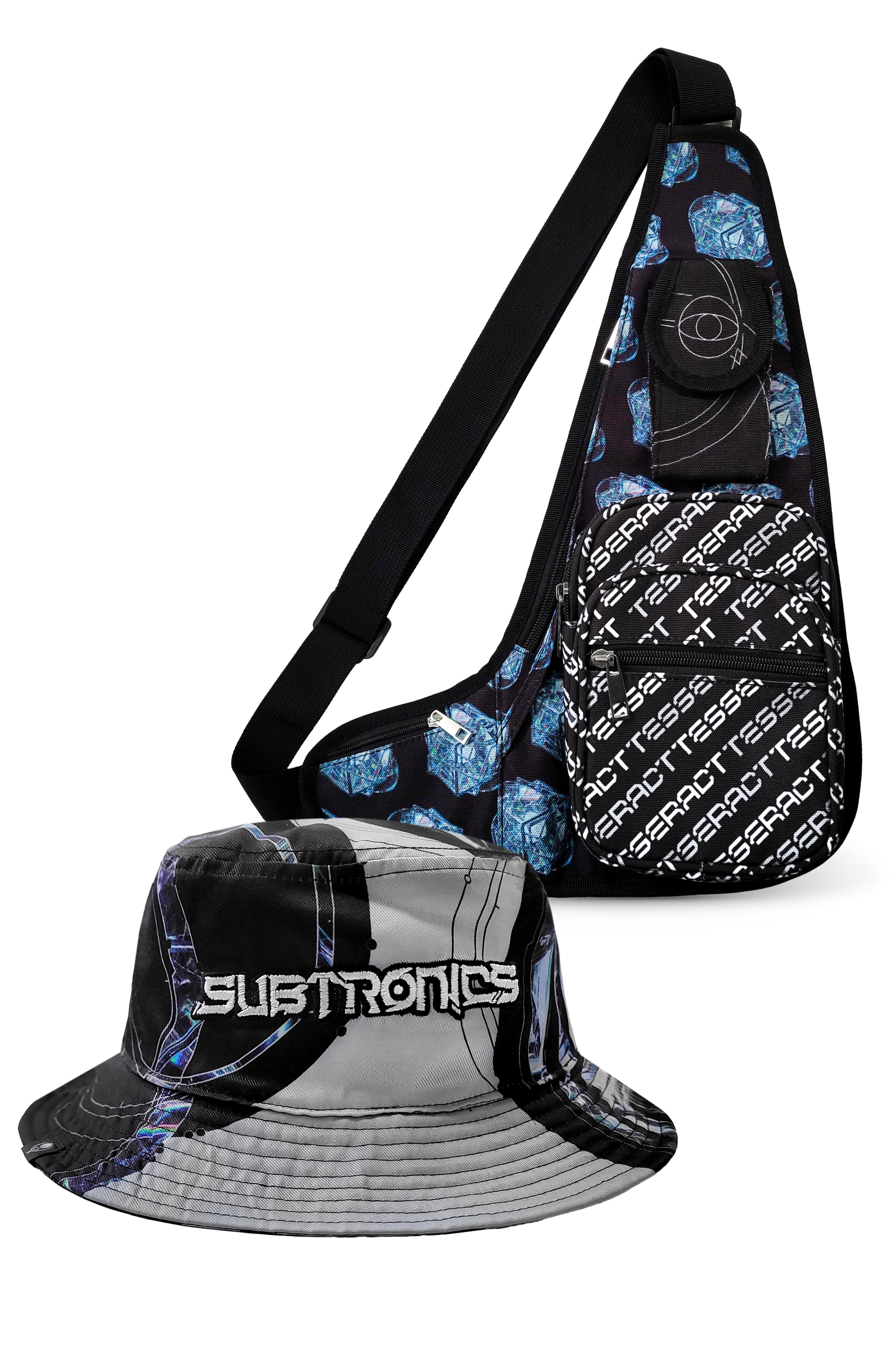 TESSERACT SHOULDER BAG + TESSERACT BUCKET HAT BUNDLE