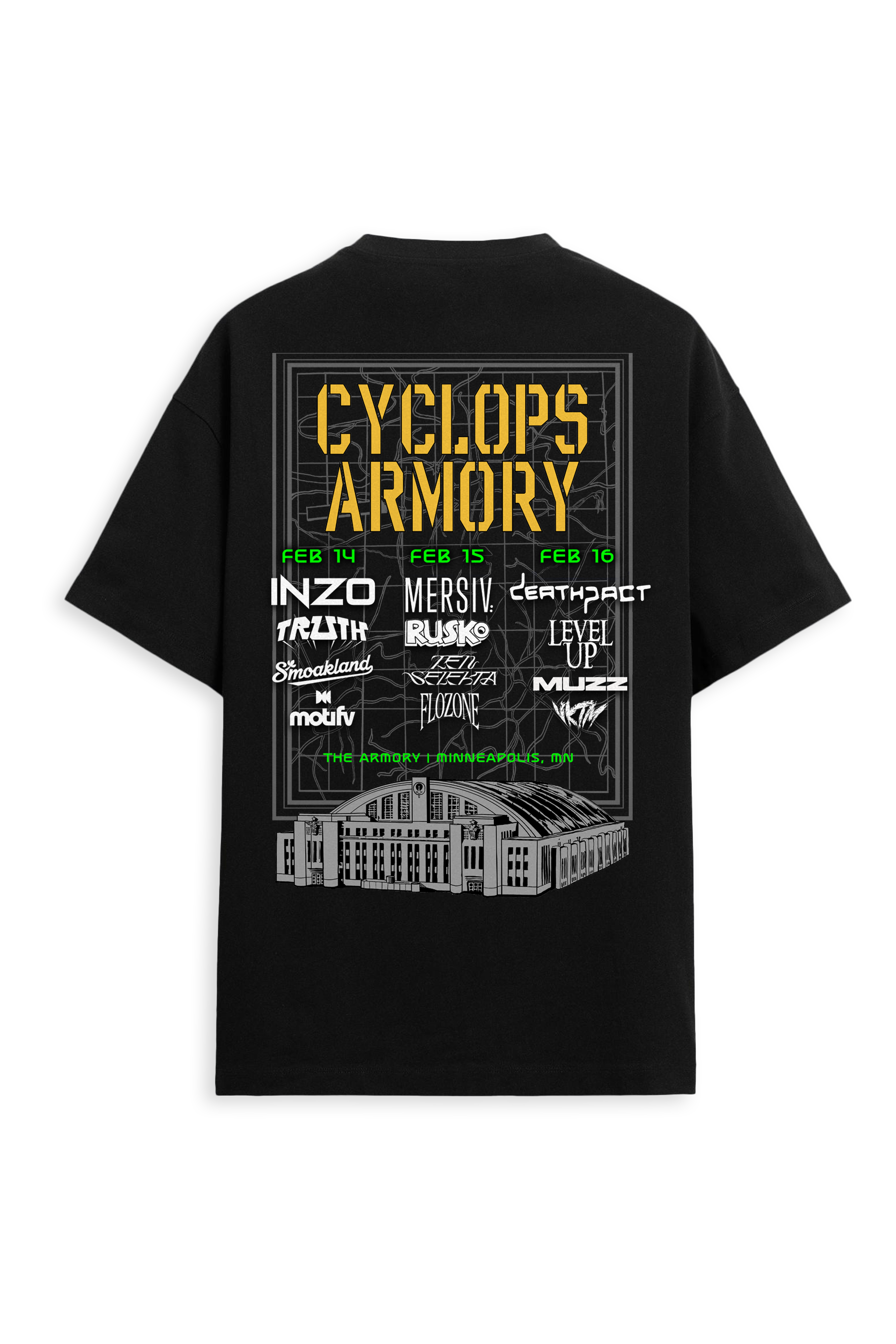 SUBTRONICS - CYCLOPS ARMORY Tee