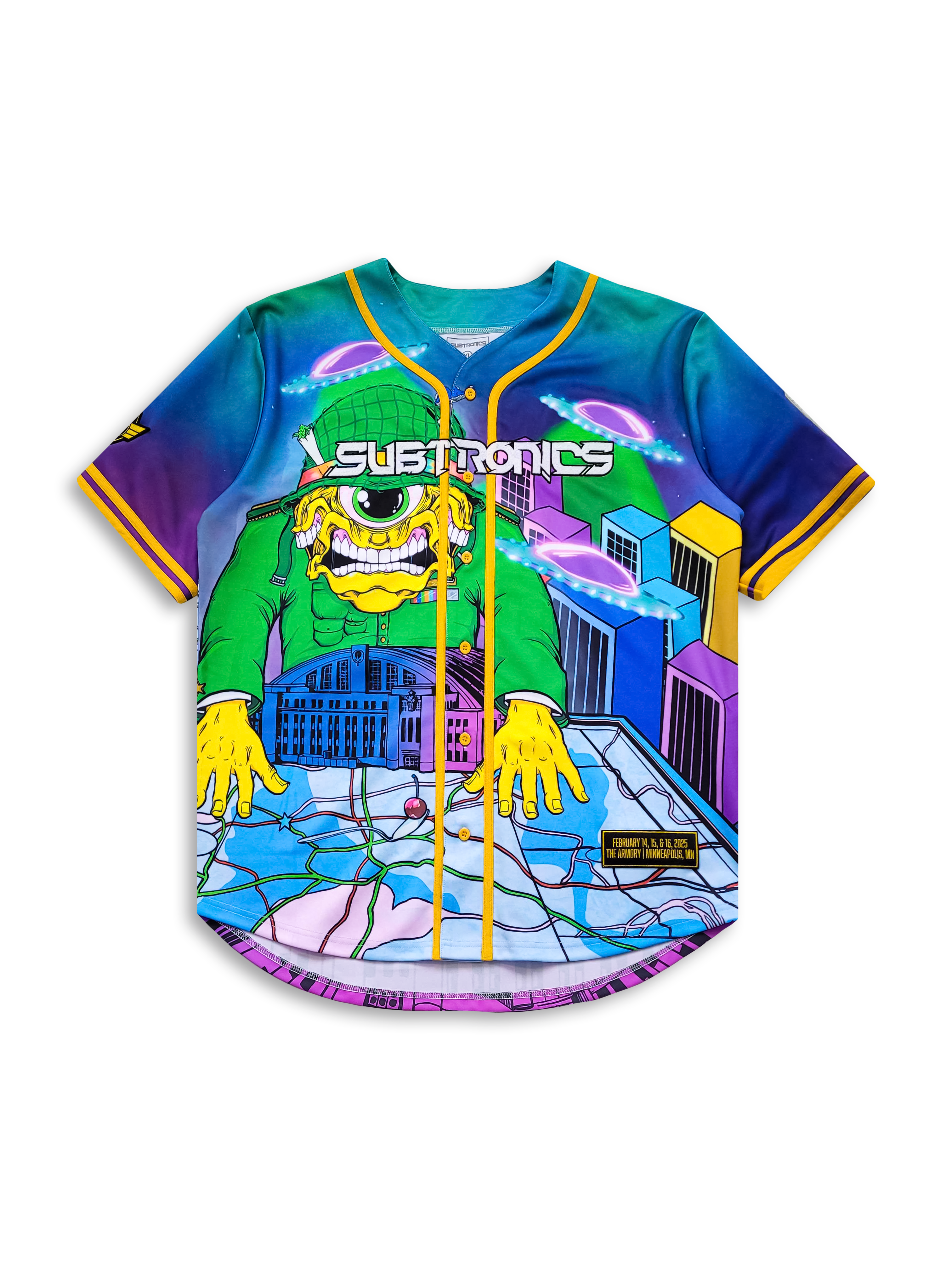 SUBTRONICS - CYCLOPS ARMORY - Baseball Jersey