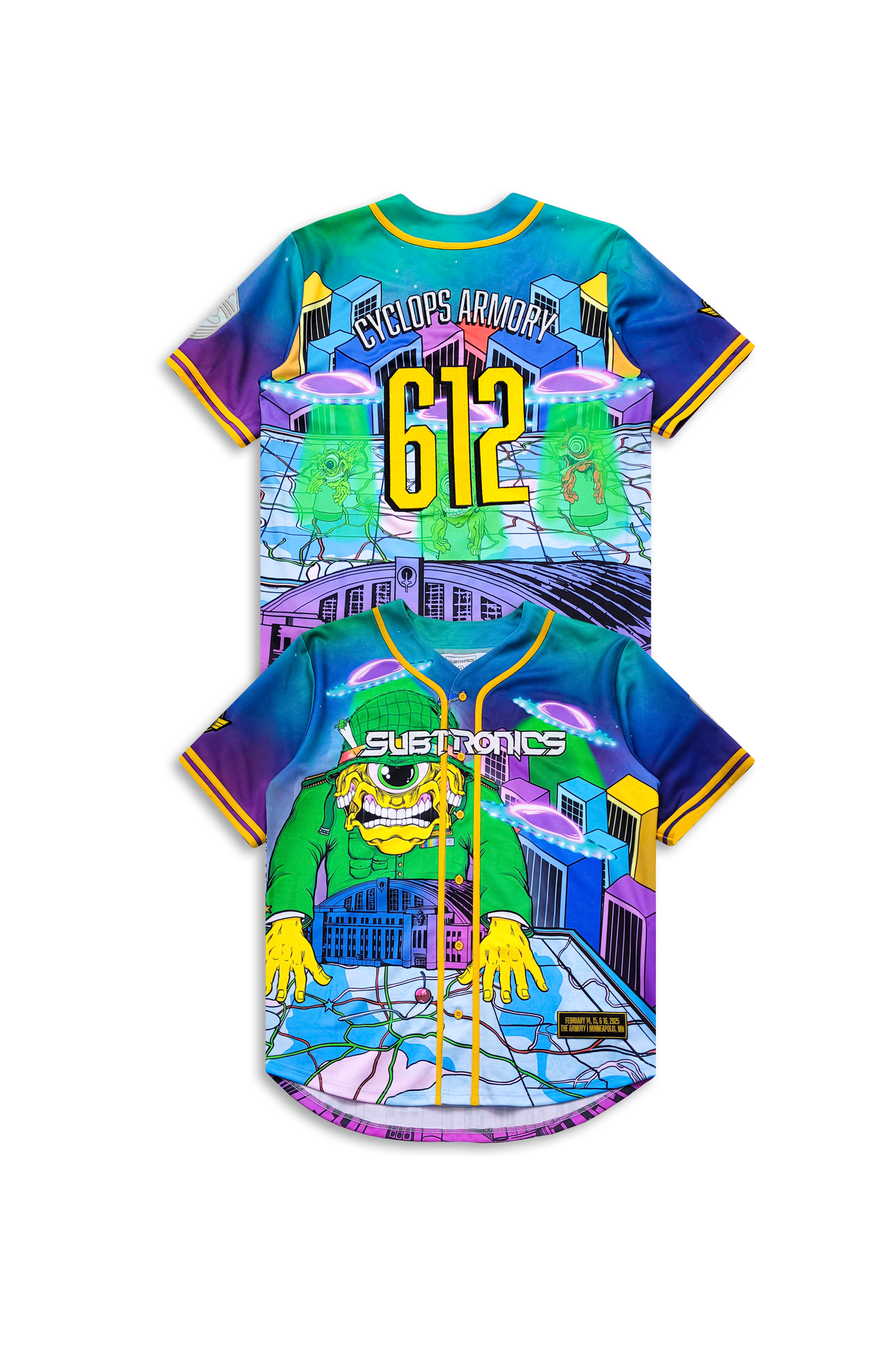 SUBTRONICS - CYCLOPS ARMORY - Baseball Jersey