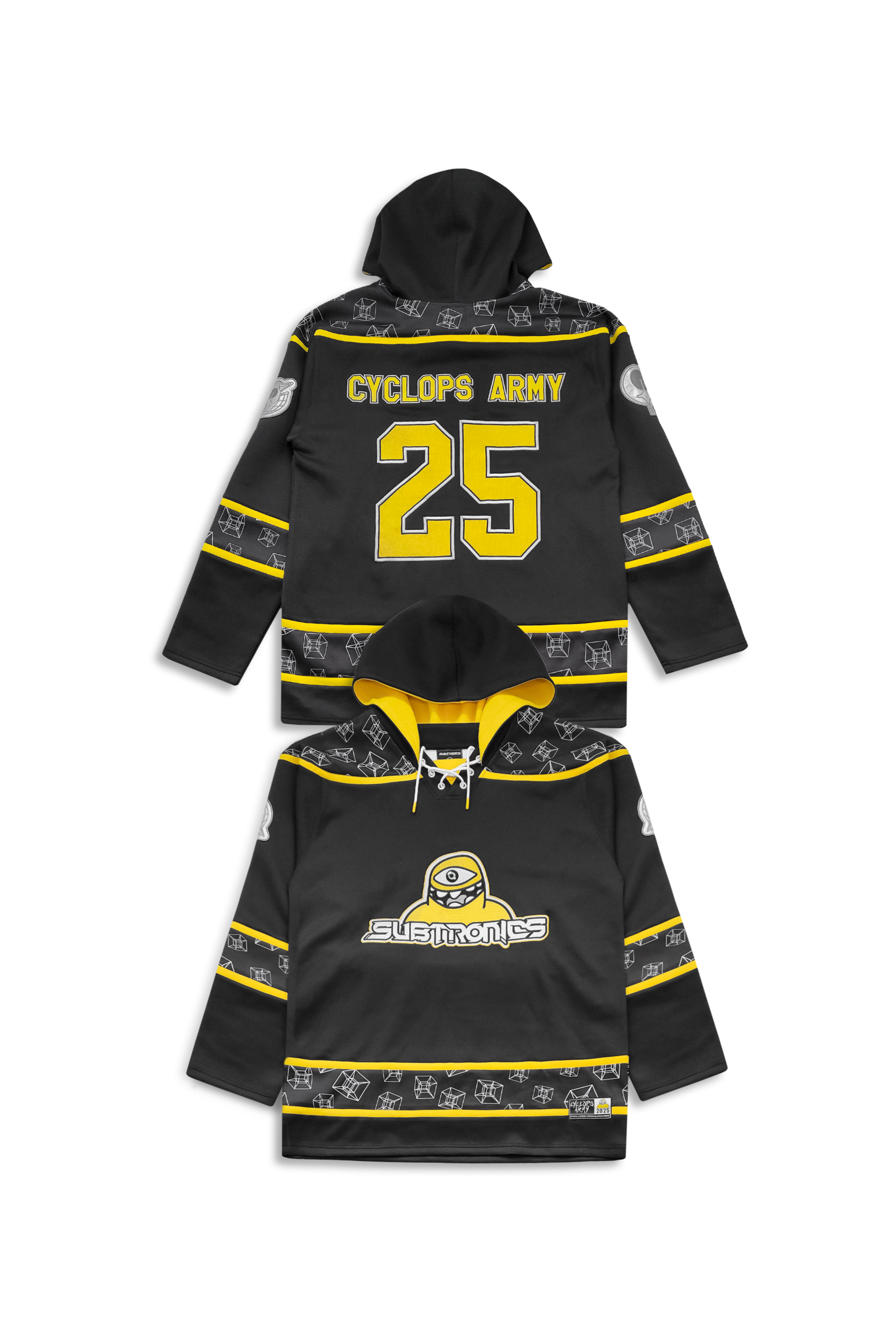 SUBTRONICS - CYCLOPS ARMY Hooded Hockey Jersey (pre order)